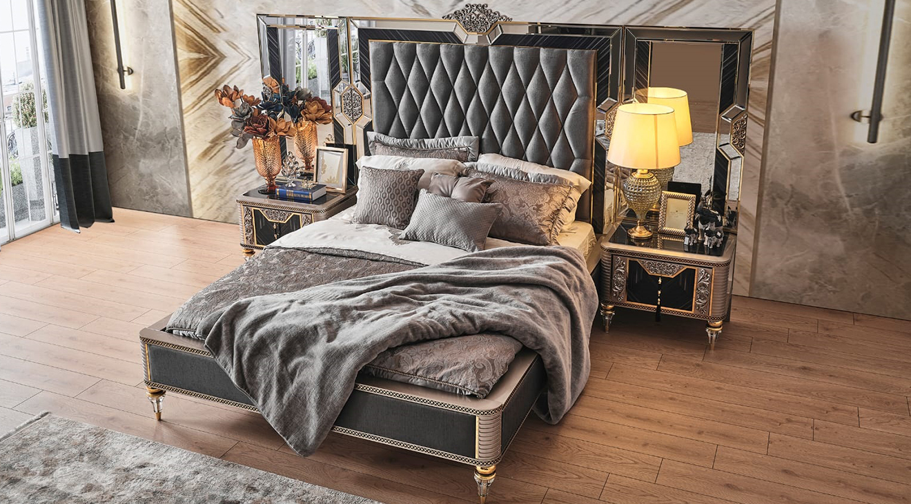 Kristal 6 Kapaklı Luxury Yatak Odası Takımı